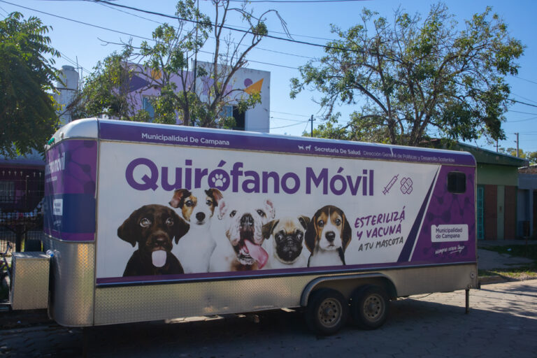 El quirófano móvil del Municipio realizará castraciones en Los Cardales
