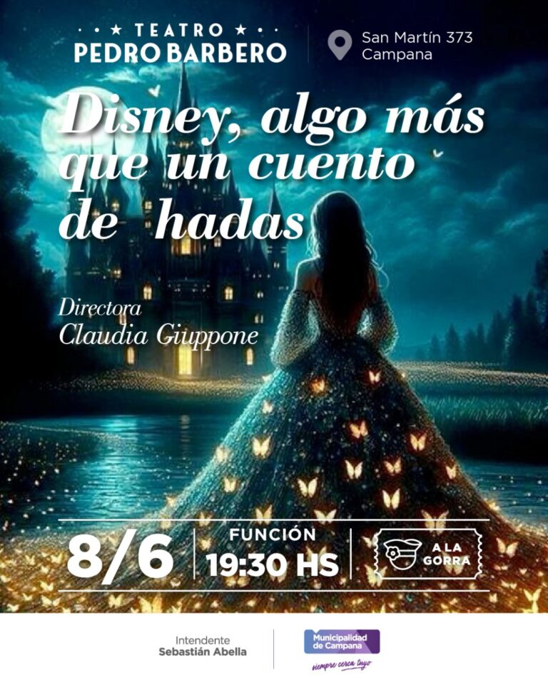 “Disney, algo más que un cuento de hadas” llega al Teatro Pedro Barbero