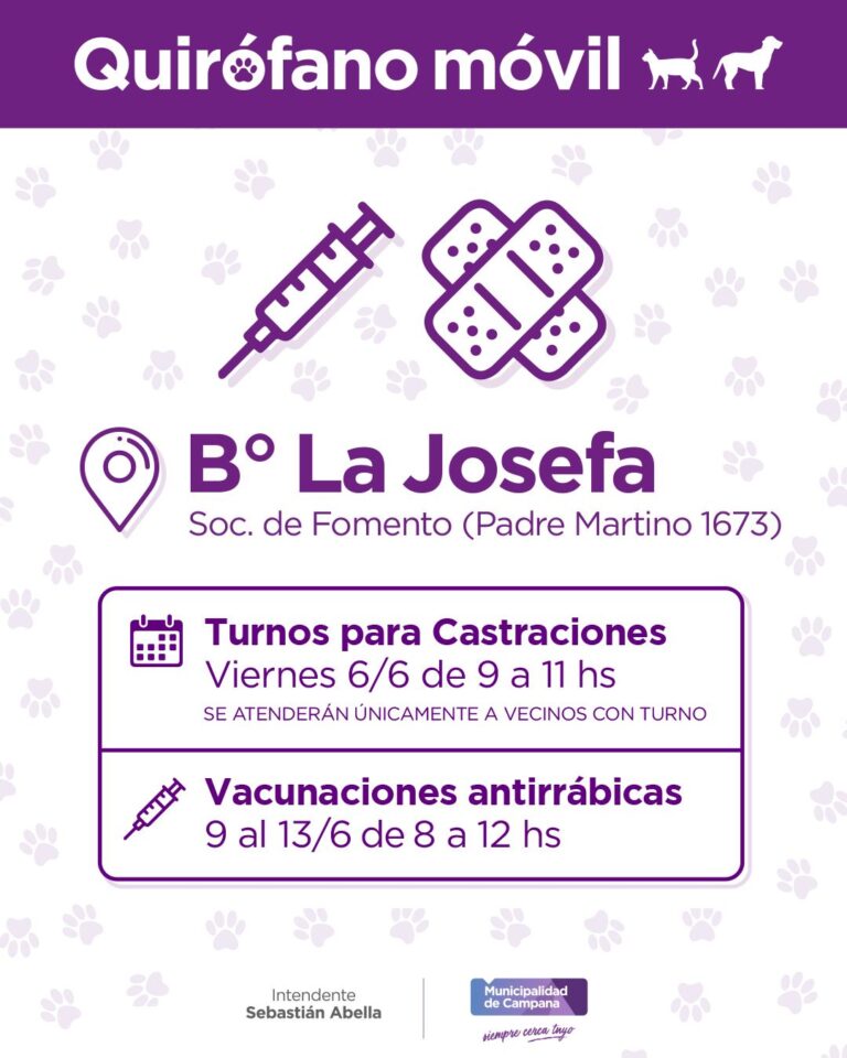El quirófano móvil estará en el barrio La Josefa