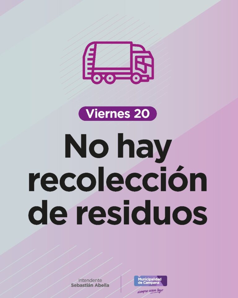 Mañana no habrá recolección domiciliaria de residuos