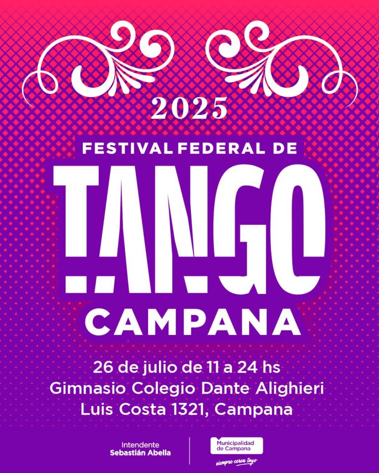 Festival Federal de Tango Campana 2025: ya está abierta la inscripción a parejas de todo el país