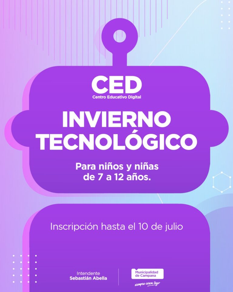 Vacaciones de invierno: se viene una nueva edición de “Invierno Tecnológico”