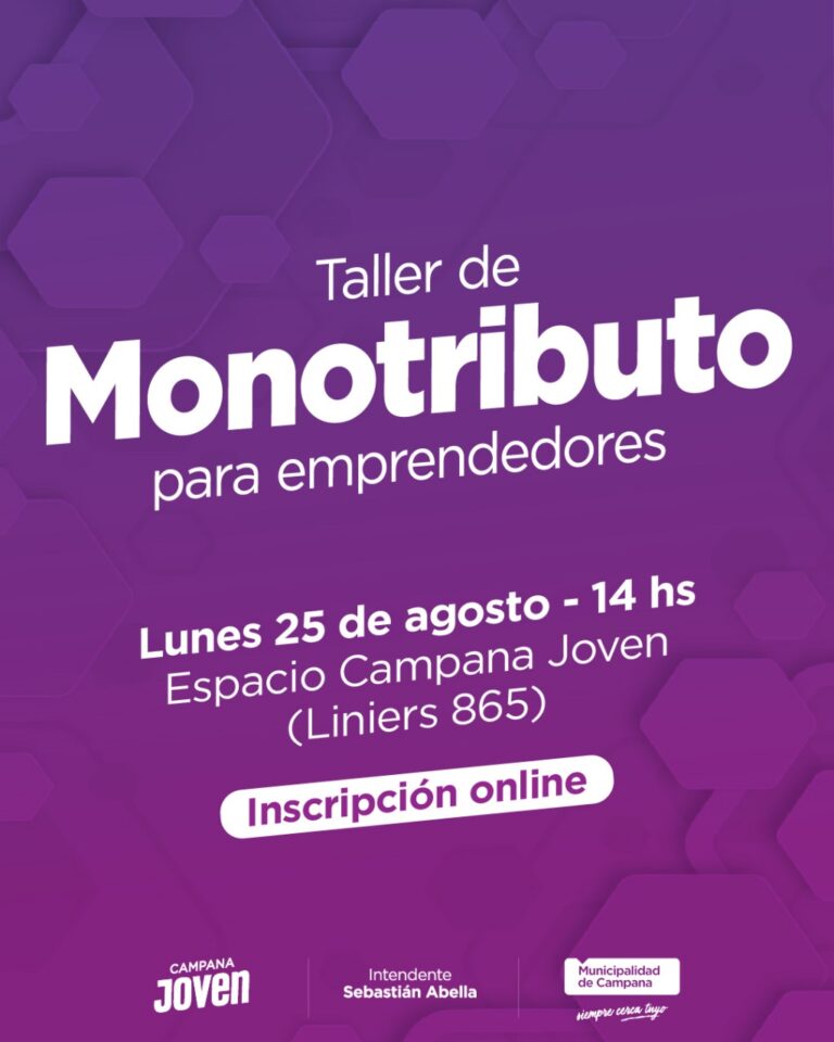 Impulsan una capacitación sobre monotributo para emprendedores