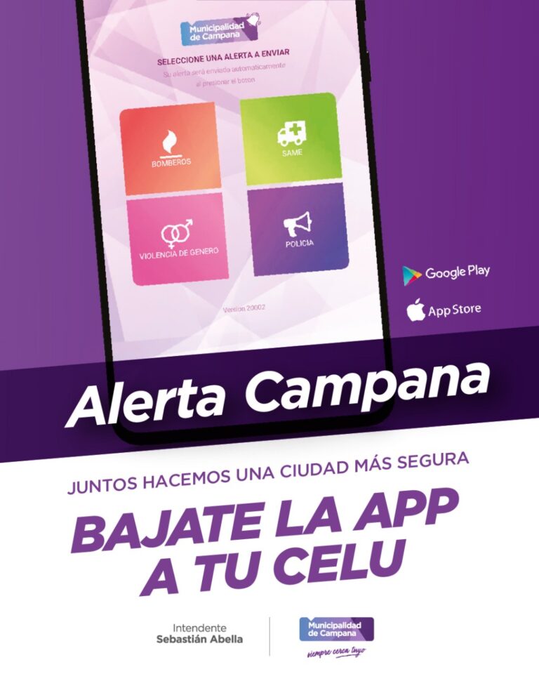 Destacan la importancia de utilizar la app “Alerta Campana” para dar aviso ante una emergencia