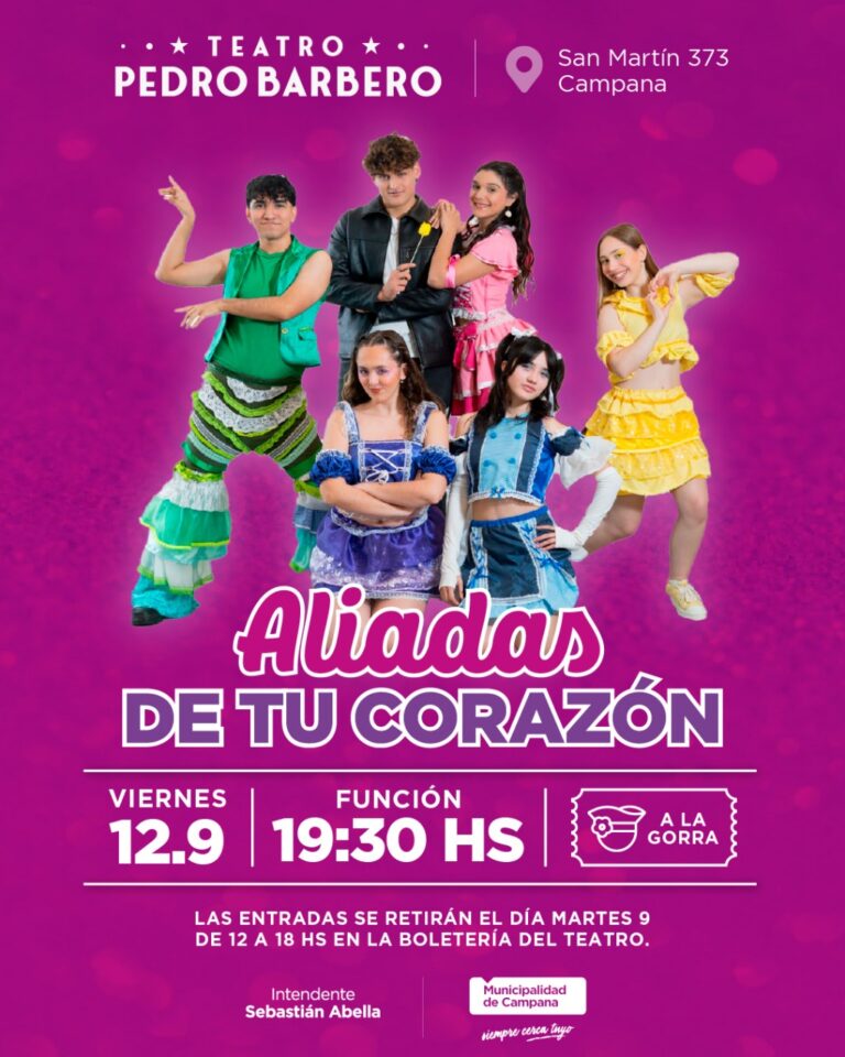 Teatro Pedro Barbero: mañana comenzará la entrega de entradas para “Aliadas de tu corazón”