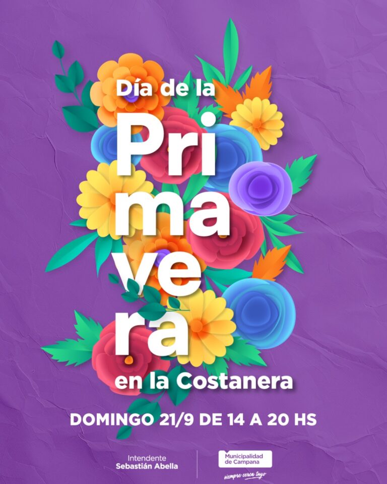 Este domingo 21, Campana recibirá a la primavera con una gran fiesta en la Costanera