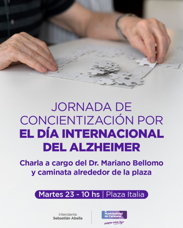 Este martes habrá una charla abierta a la comunidad sobre Alzheimer