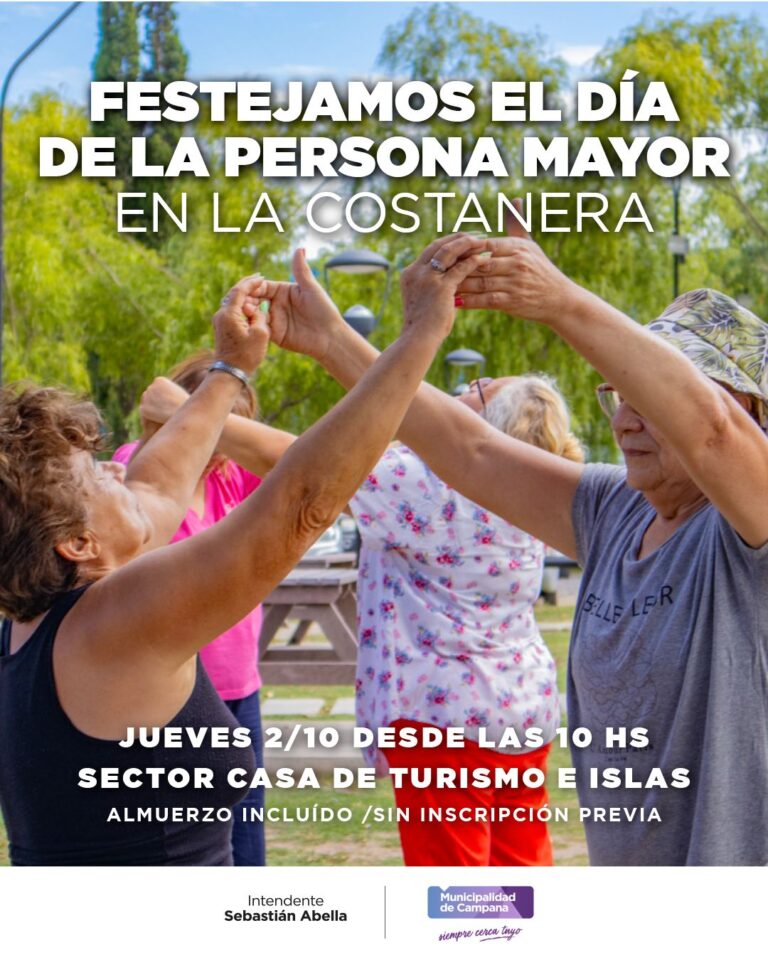 Invitan a los vecinos a participar del festejo por el “Día de la Persona Mayor”