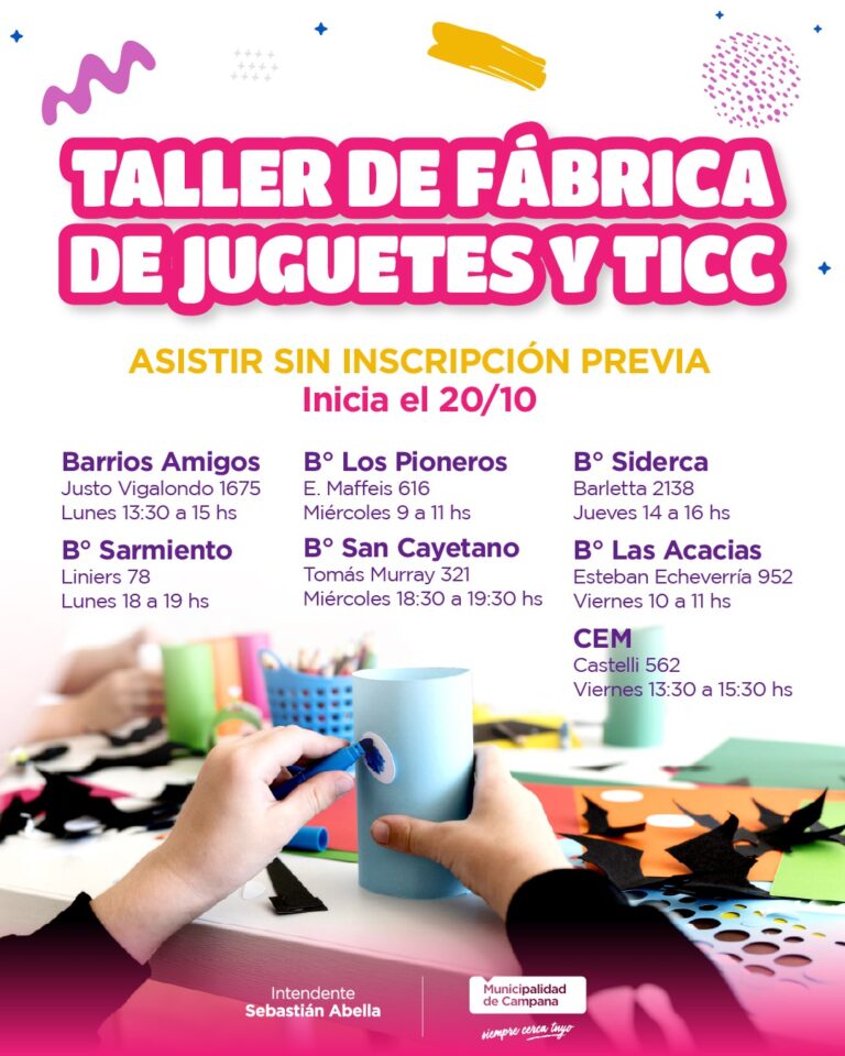 El Municipio lanza un nuevo taller de Fábrica de Juguetes y TICC
