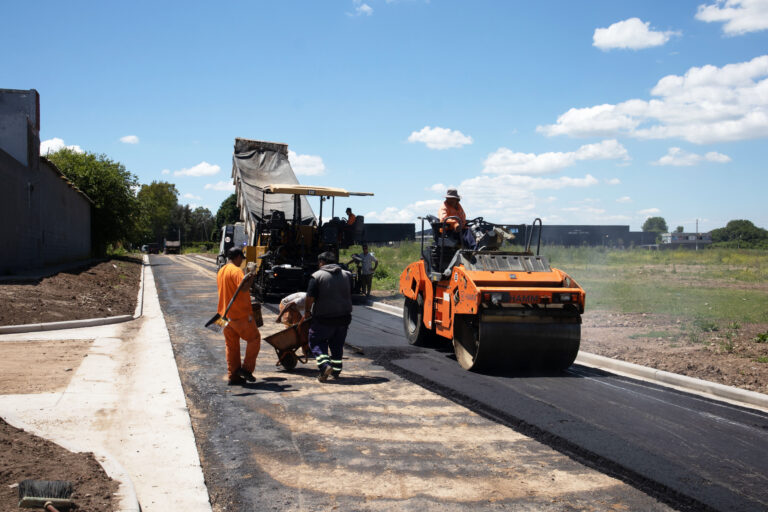 Barrio 9 de Julio: ahora el Municipio asfalta la calle O´Higgins