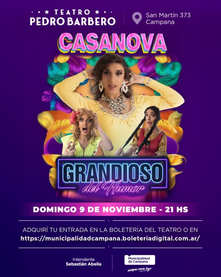 Teatro Pedro Barbero: se viene un fin de semana de música y humor