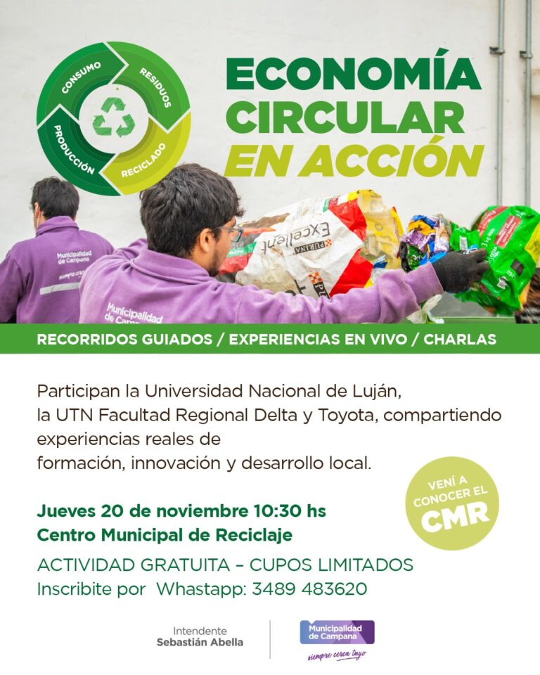Invitan a recorrer el Centro de Reciclaje para conocer cómo se gestionan los residuos en la ciudad