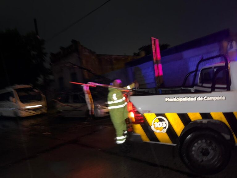 Intensos trabajos de Defensa Civil tras el fuerte temporal del domingo a la madrugada