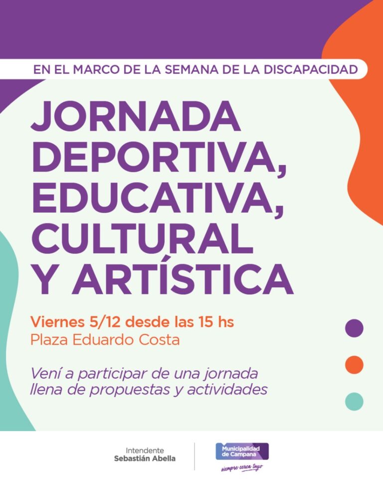 Este viernes habrá una jornada deportiva, educativa, cultural y artística en la Plaza Eduardo Costa