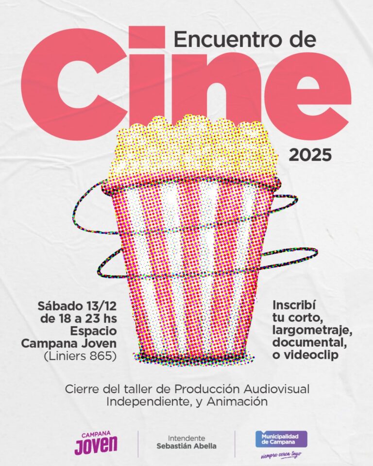 Este sábado se desarrollará un Encuentro de Cine Campana 2025