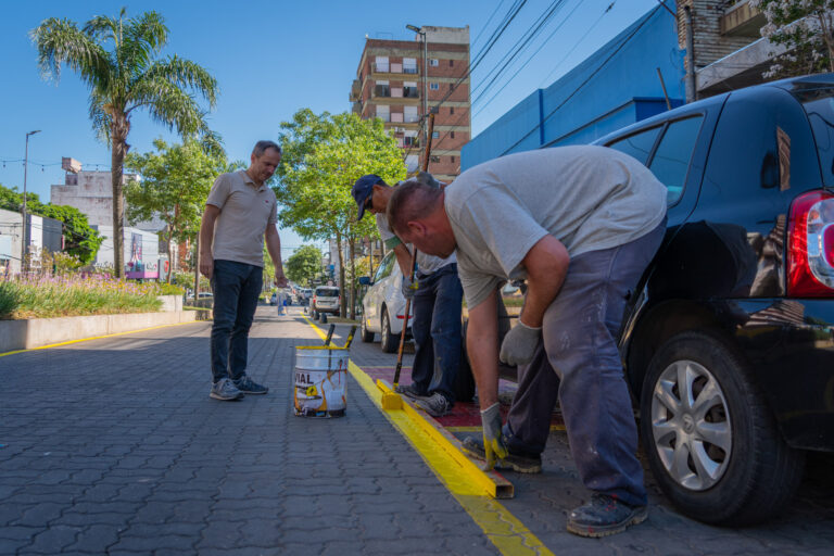 El intendente supervisó el inicio de nuevas tareas de mantenimiento en la Av. Rocca