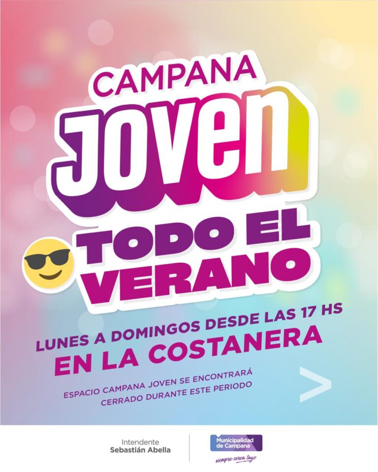 Campana Joven trasladará sus actividades a la Costanera durante el verano