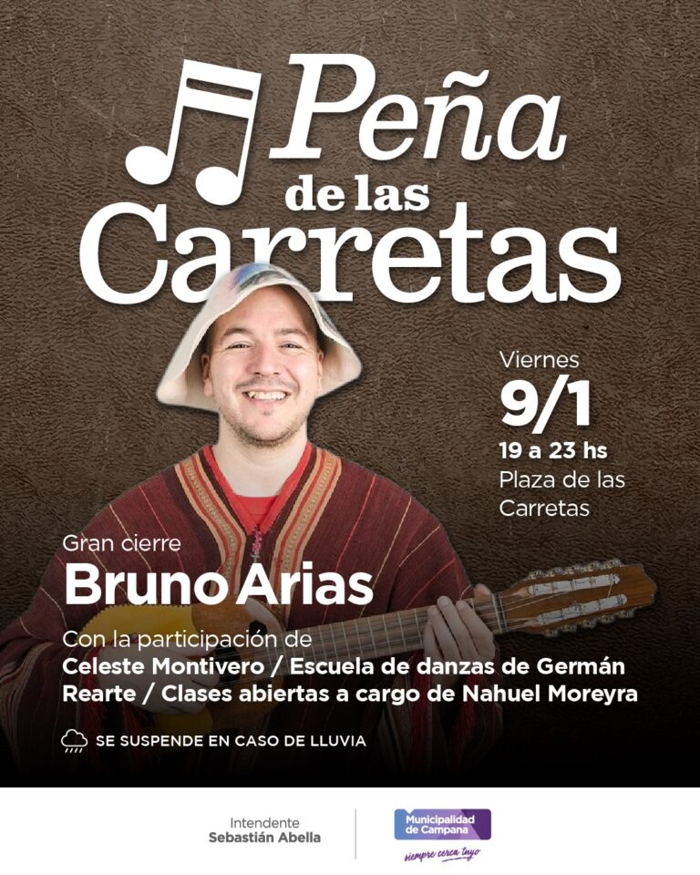 Mañana Bruno Arias le pondrá música a la primera “Peña de Las Carretas” del año