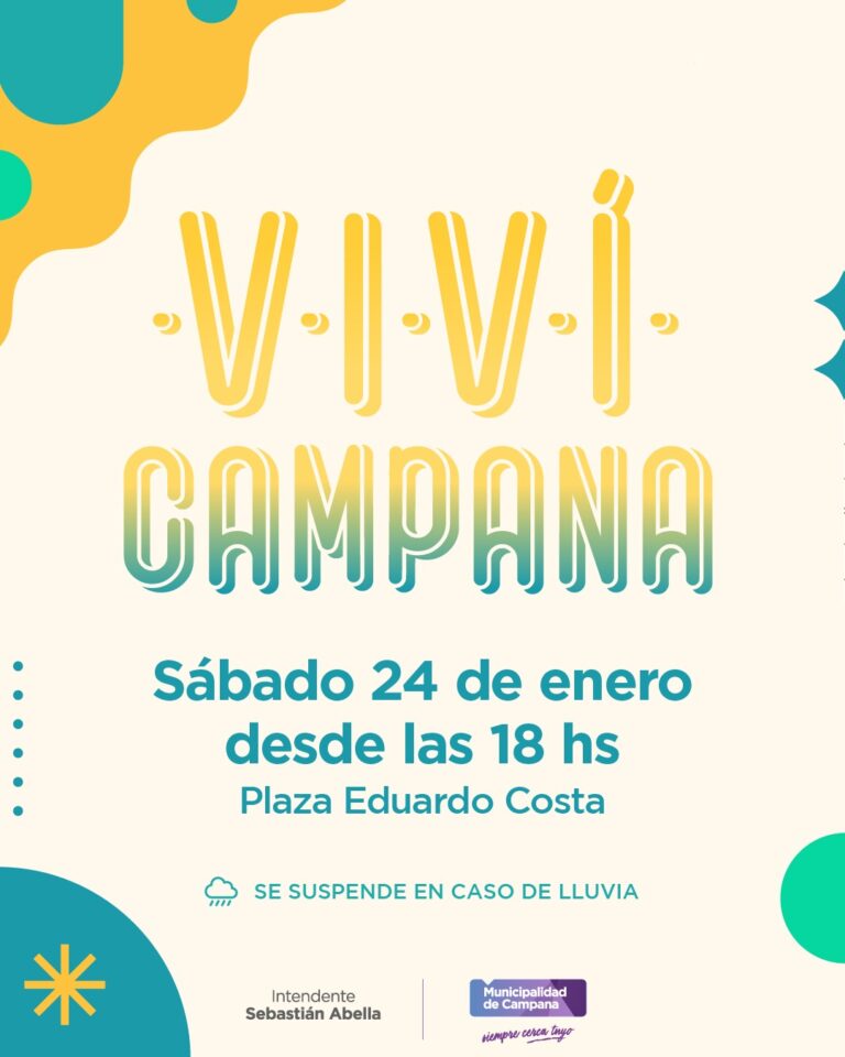 “Viví Campana”: se viene otro sábado de música, artesanos y food trucks