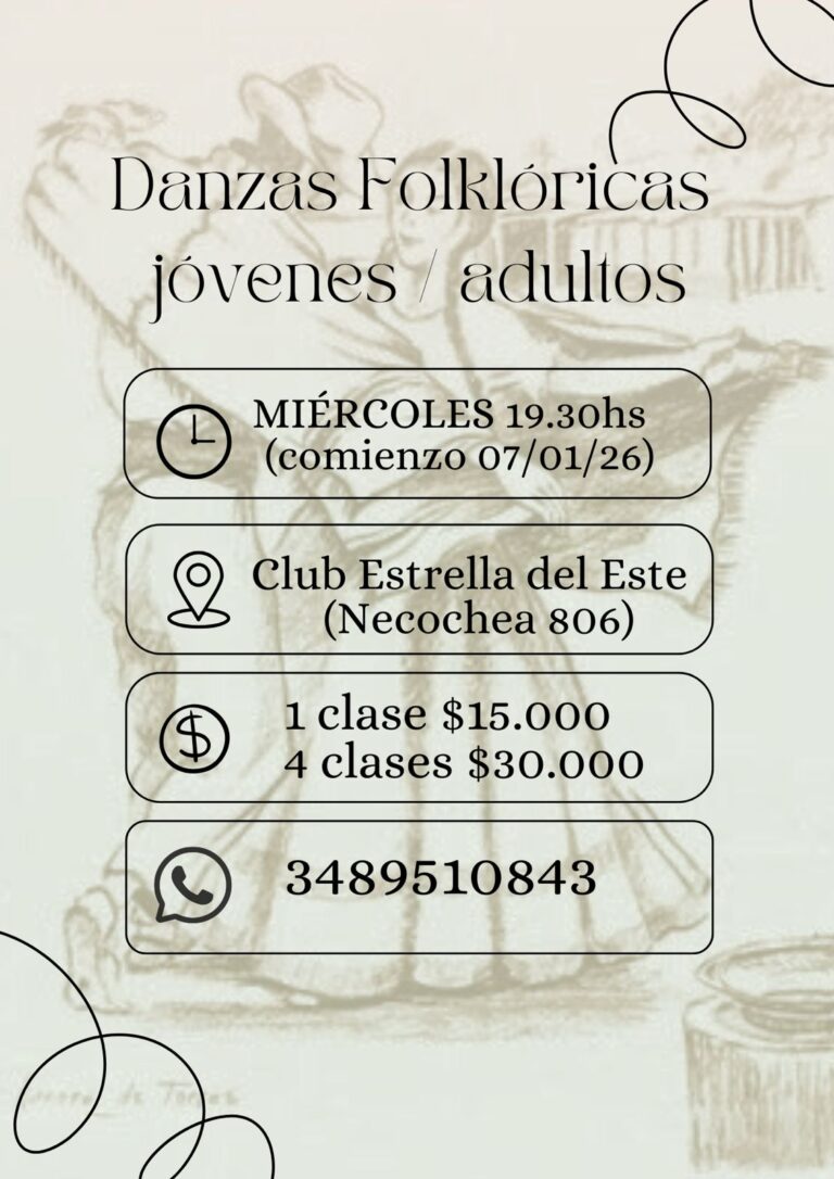 Danzas Folkloricas en Jóvenes y Adultos.