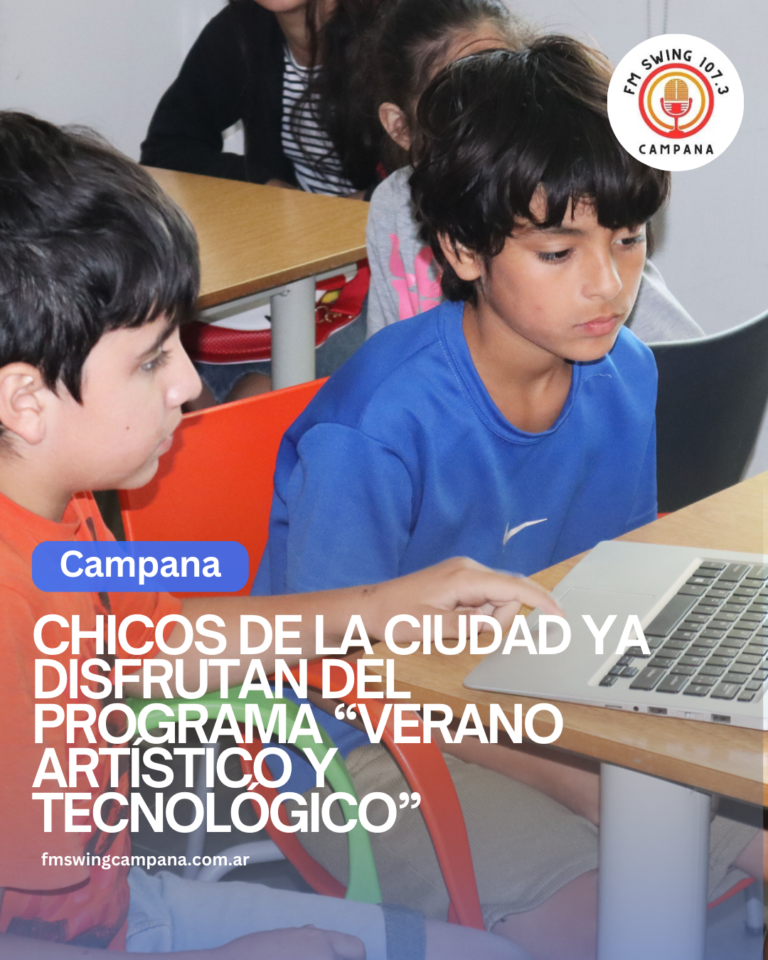 Chicos de la ciudad ya disfrutan del programa “Verano Artístico y Tecnológico”