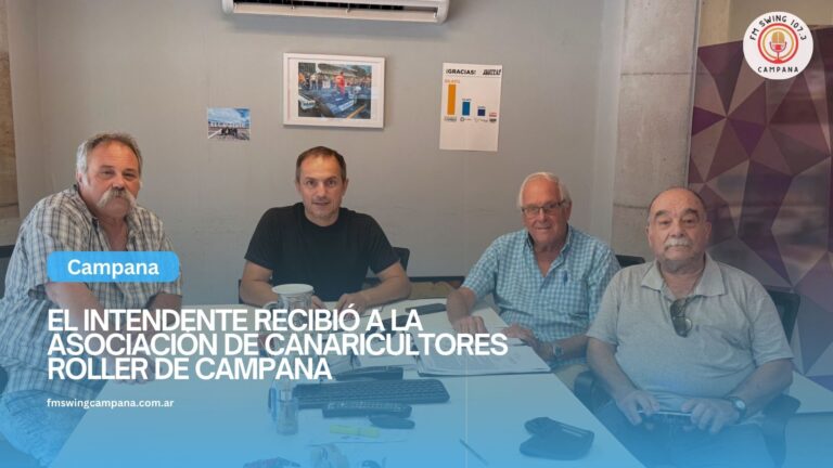 El intendente recibió a la Asociación de Canaricultores Roller de Campana