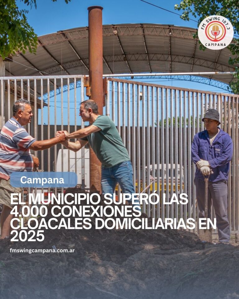 El Municipio superó las 4.000 conexiones cloacales domiciliarias en 2025