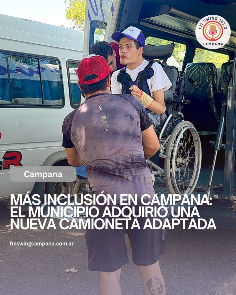 Más inclusión en Campana: el Municipio adquirió una nueva camioneta adaptada