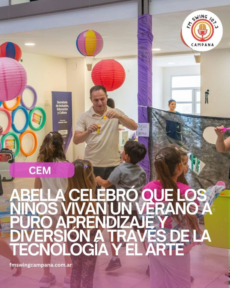 Abella celebró que los niños vivan un verano a puro aprendizaje y diversión a través de la tecnología y el arte