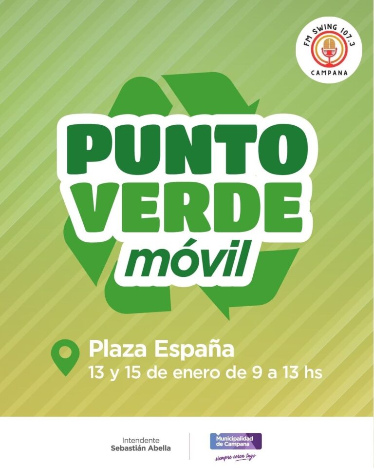 El punto verde móvil vuelve a recorrer la ciudad