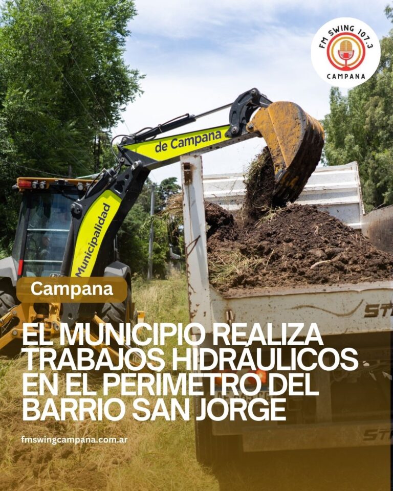El Municipio realiza trabajos hidráulicos en el perímetro del barrio San Jorge