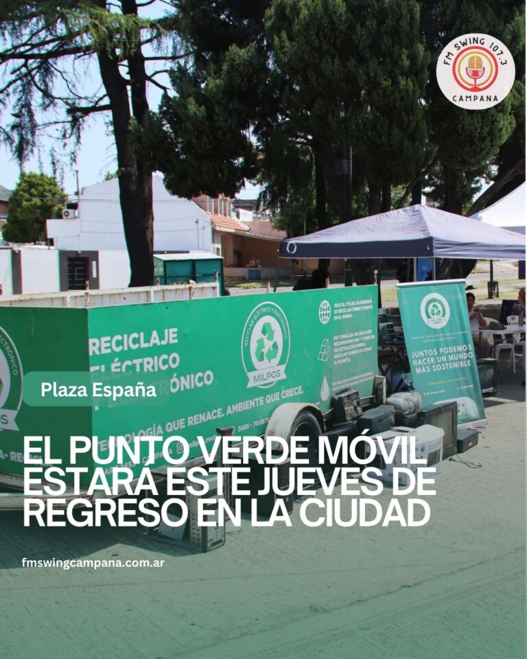 El punto verde móvil estará este jueves en la plaza España