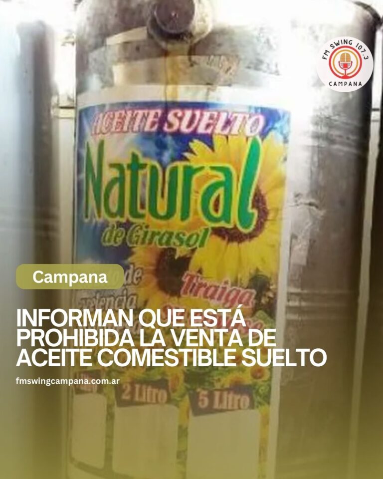 Informan que está prohibida la venta de aceite comestible suelto