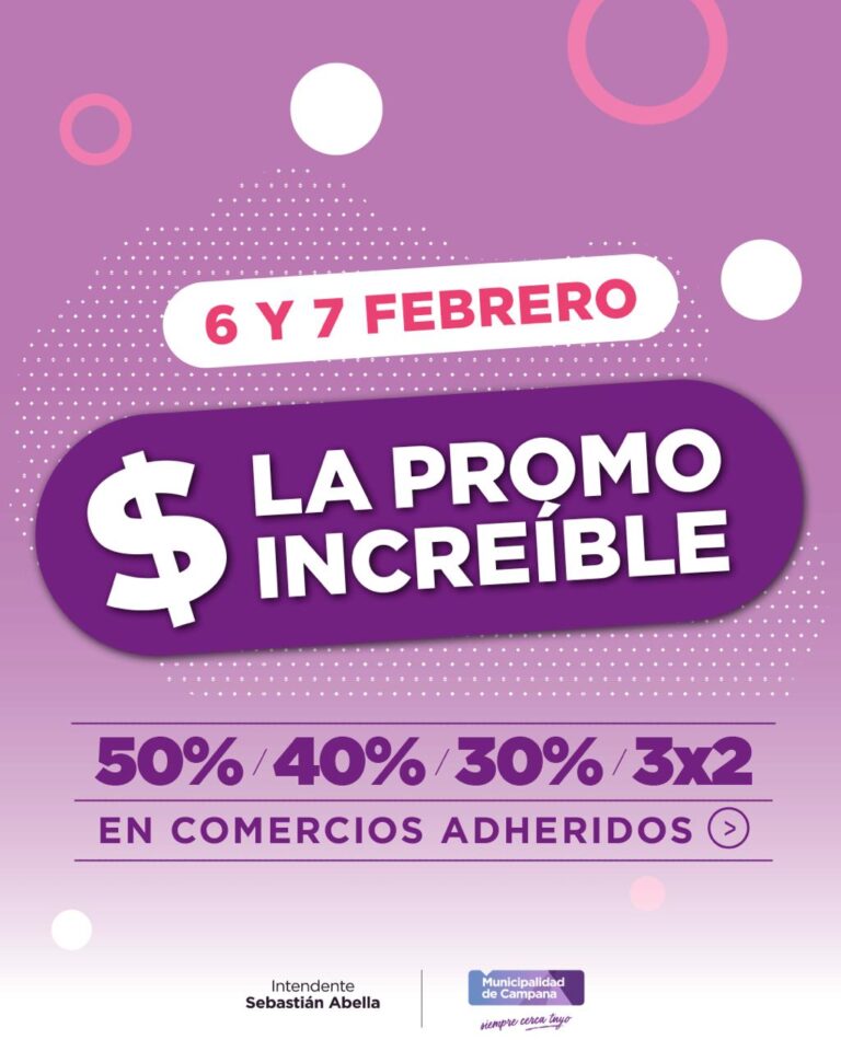 Llega “La Promo Increíble” con grandes descuentos en comercios adheridos de la ciudad