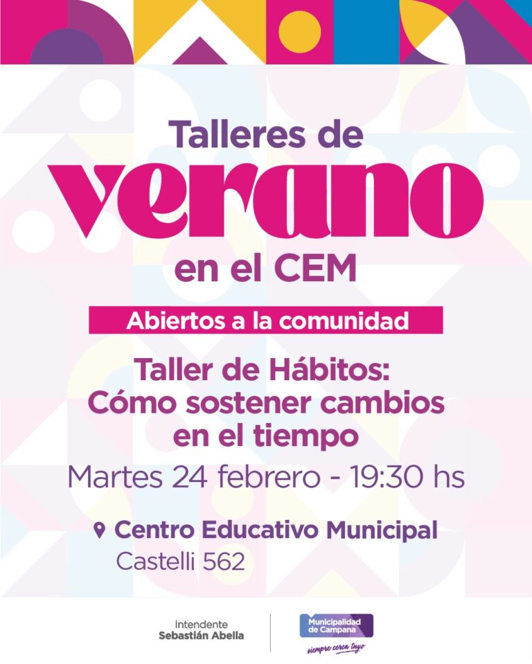 Centro de Día Cosmopolita: el último taller de verano abierto a la comunidad será sobre «hábitos»