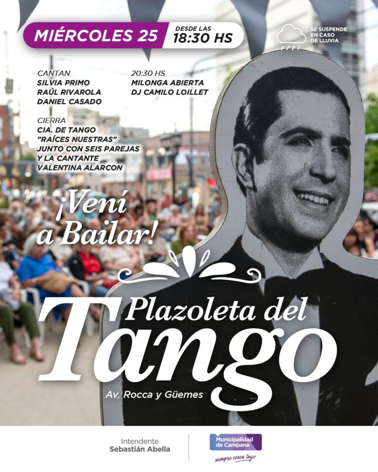 Este miércoles habrá otra velada musical en la Plazoleta del Tango