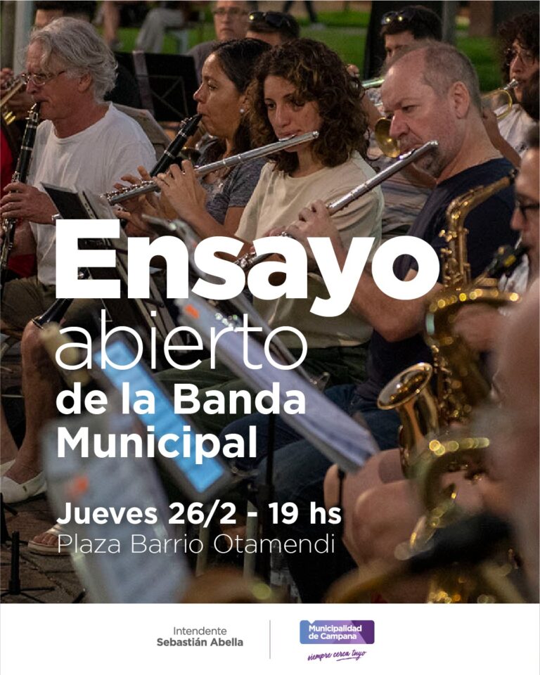 La Banda Municipal llevará su tradicional Ensayo Abierto al barrio Otamendi