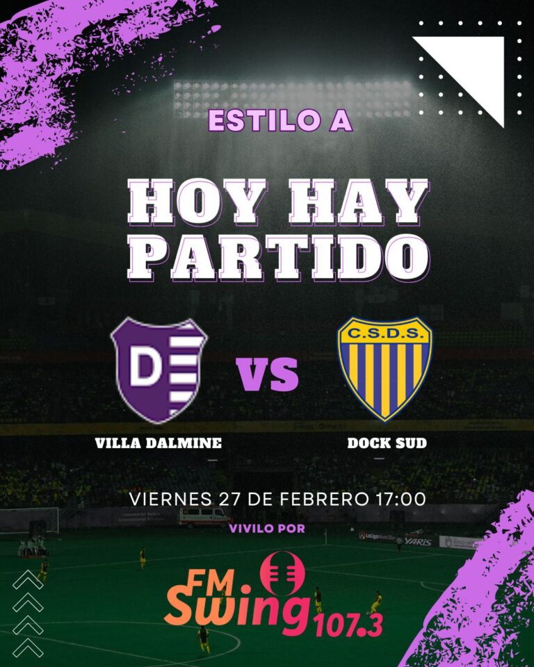 Villa Dalmine VS Club Sportivo Dock Sud – Escuchalo por FM SWING 107.3 mhz