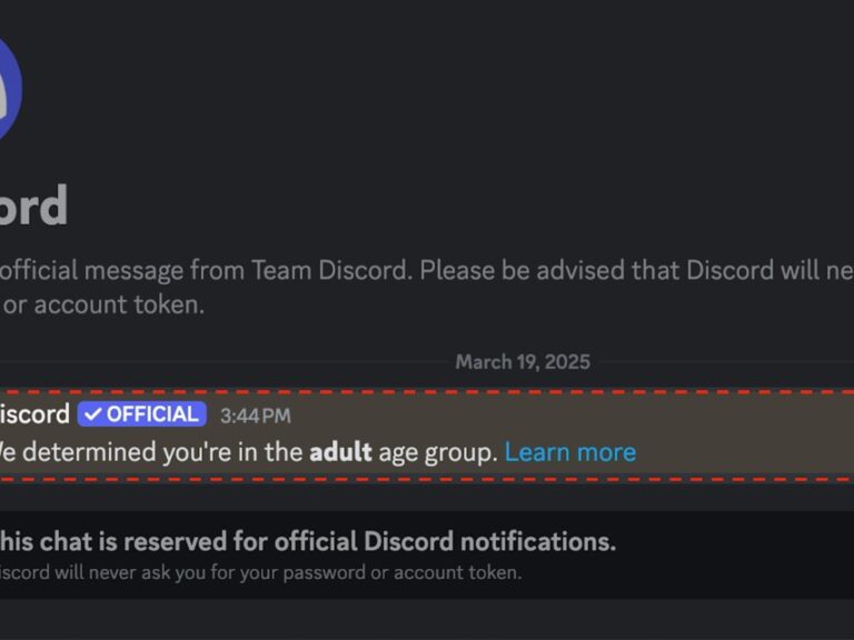 ¿Qué sucede si no completas la verificación de edad de Discord?