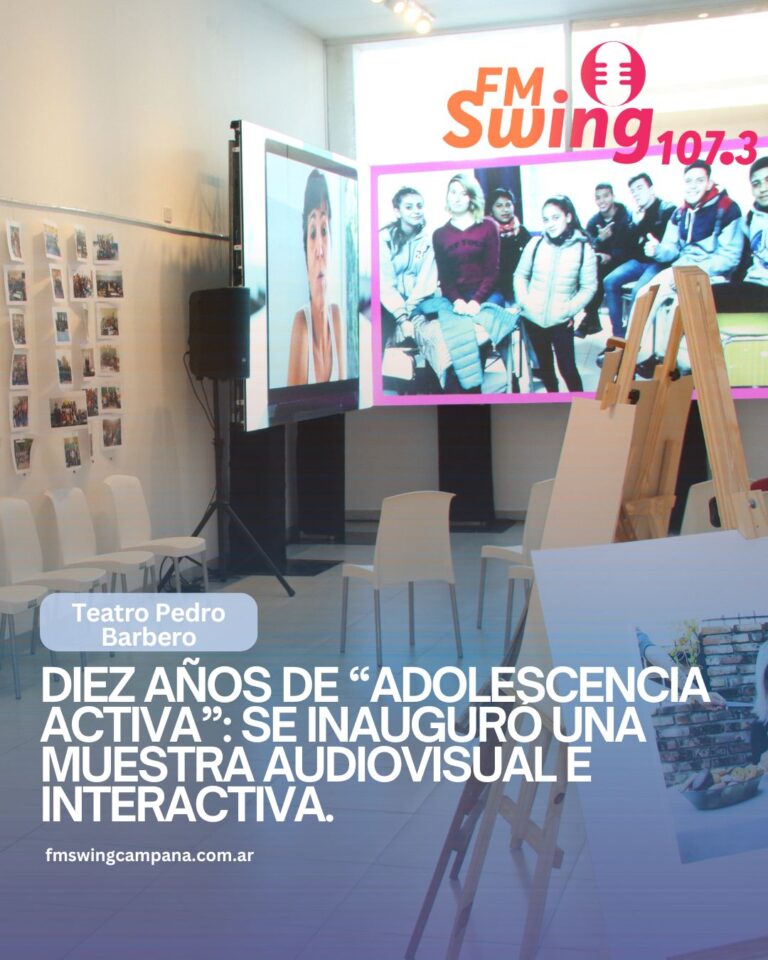Diez años de “Adolescencia Activa”: se inauguró una muestra audiovisual e interactiva en el Pedro Barbero