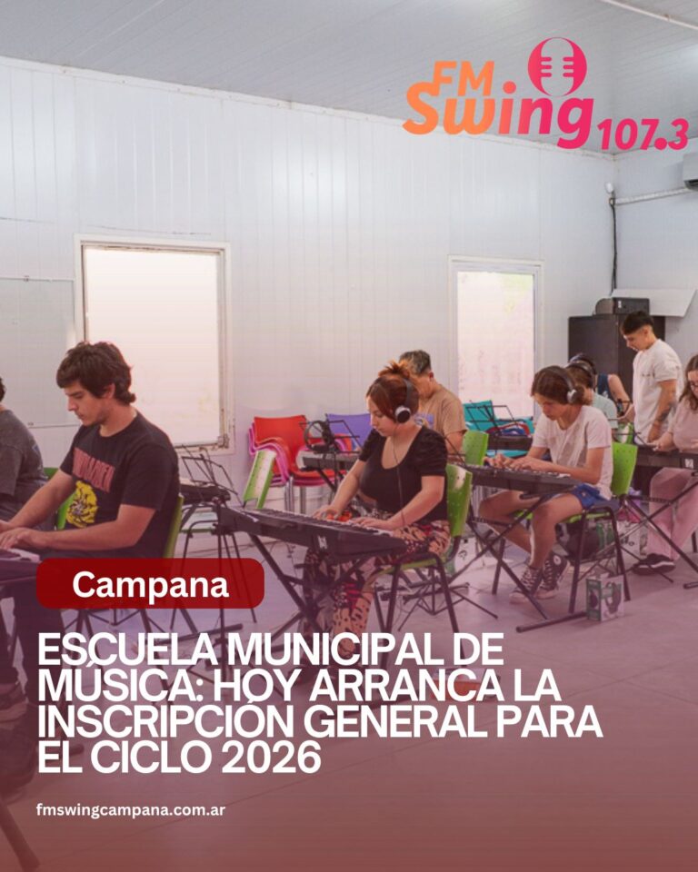 Escuela Municipal de Música: hoy arranca la inscripción general para el ciclo 2026