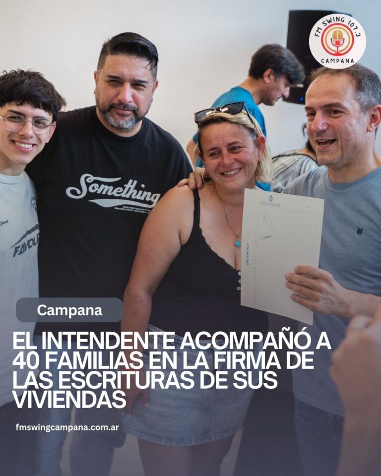 El Intendente acompañó a 40 familias en la firma de las escrituras de sus viviendas