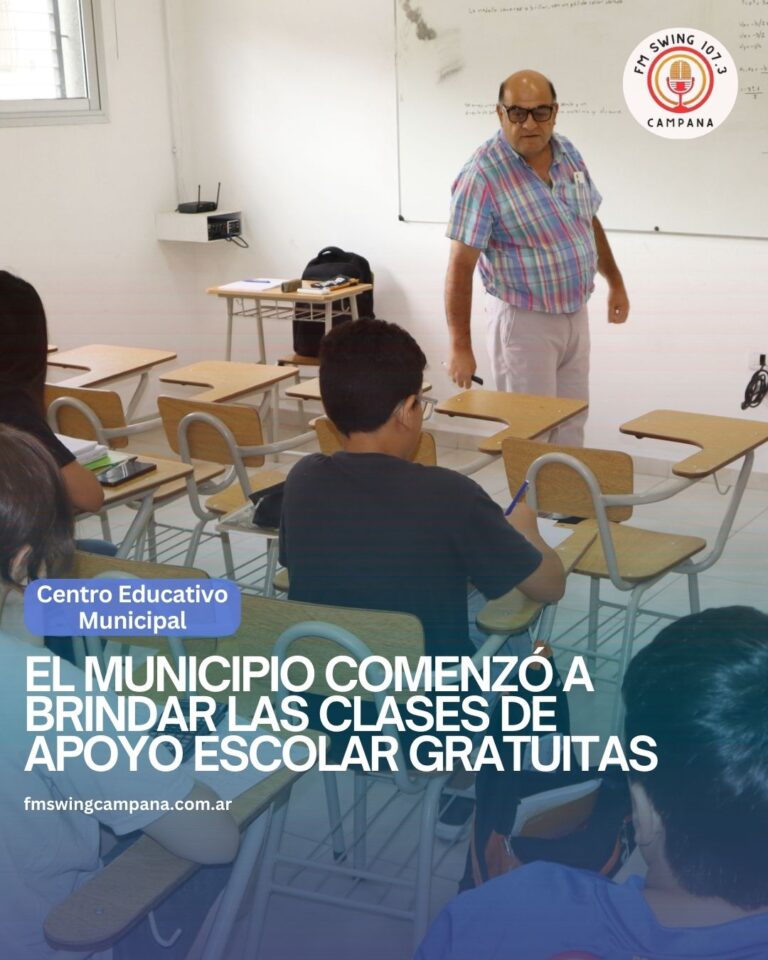 El Municipio comenzó a brindar las clases de apoyo escolar gratuitas