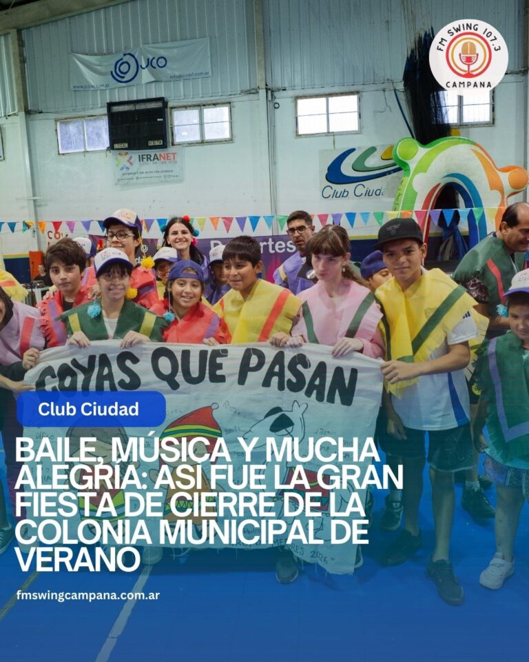 Baile, música y mucha alegría: así fue la gran fiesta de cierre de la Colonia Municipal de Verano