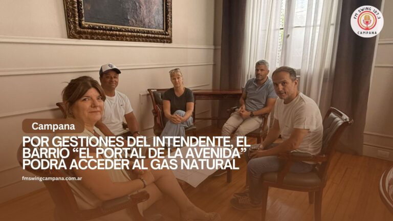 Por gestiones del Intendente, el barrio “El Portal de la Avenida” podrá acceder al gas natural