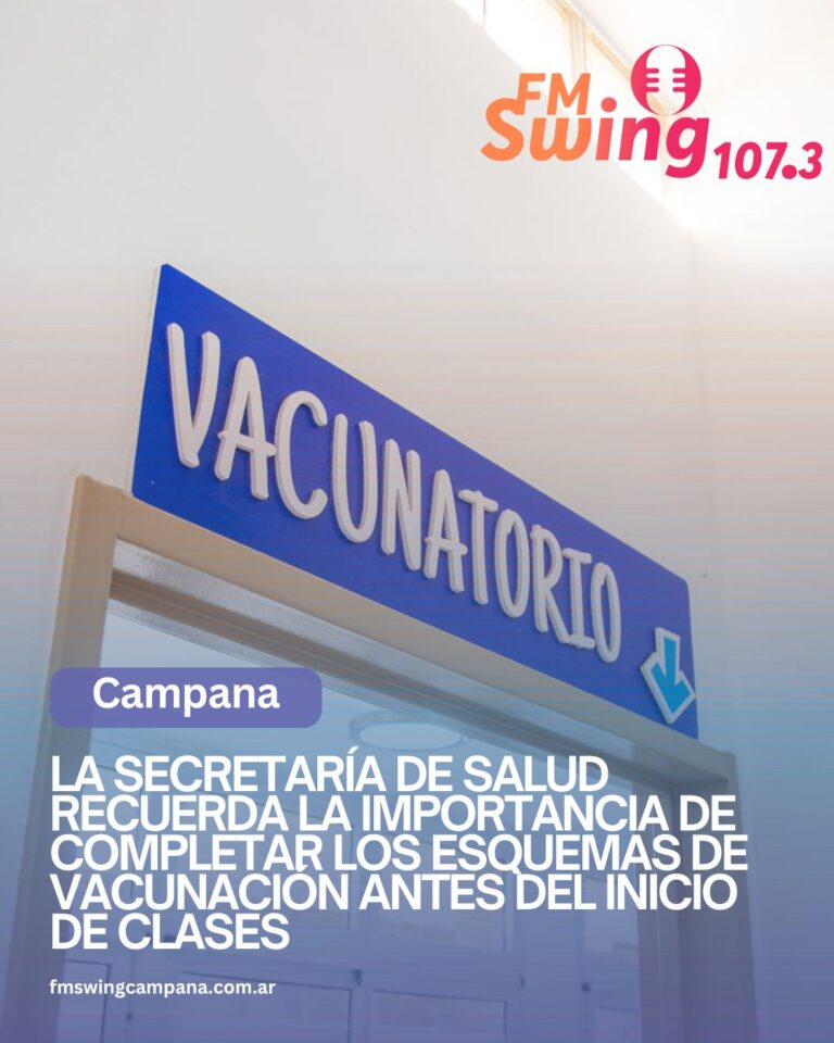 La Secretaría de Salud recuerda la importancia de completar los esquemas de vacunación antes del inicio de clases