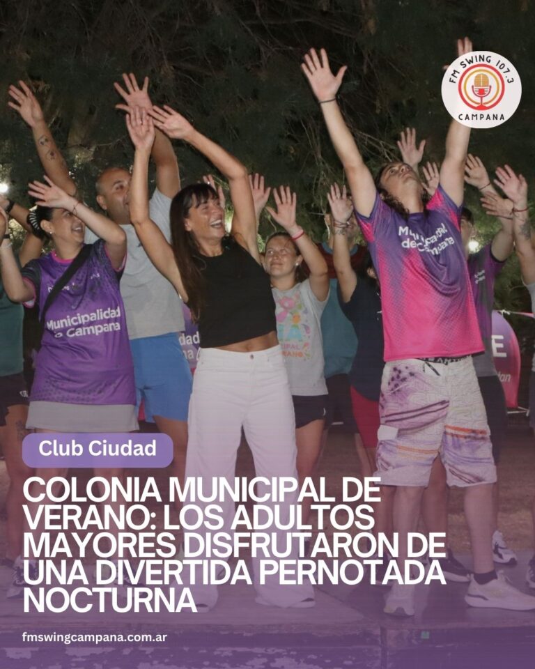 Colonia Municipal de Verano: los adultos mayores disfrutaron de una divertida pernotada nocturna