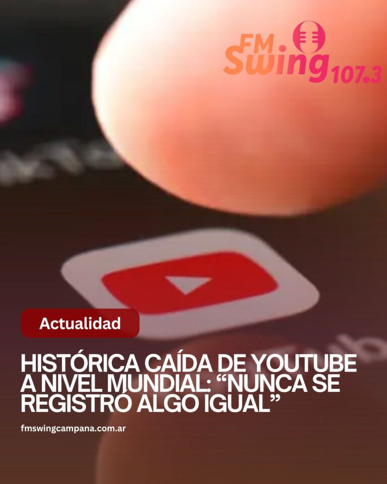 Histórica caída de YouTube a nivel Mundial: “Nunca se registró algo igual”