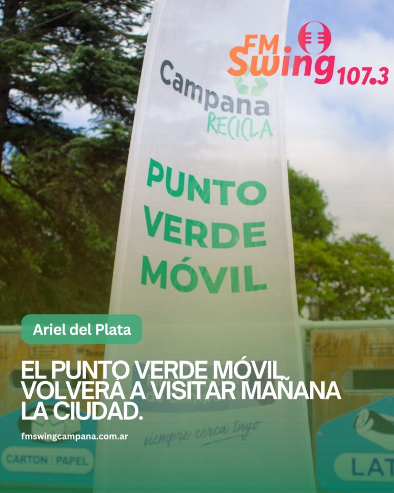 El Punto Verde Móvil volverá a visitar mañana Ariel del Plata
