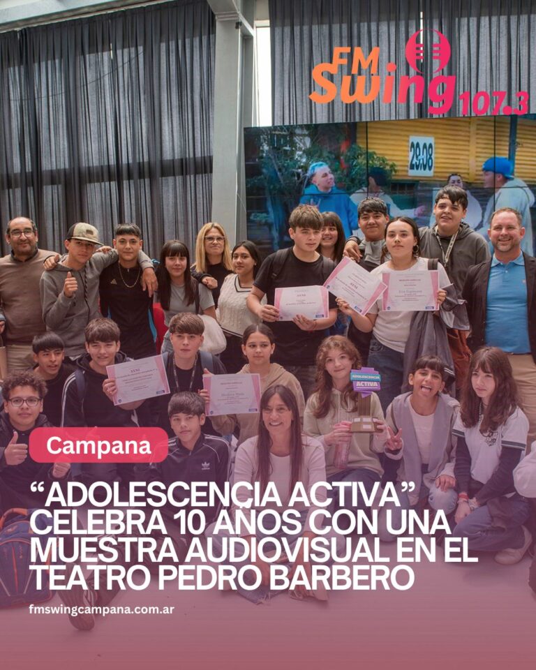 “Adolescencia Activa” celebra 10 años con una muestra audiovisual en el Teatro Pedro Barbero